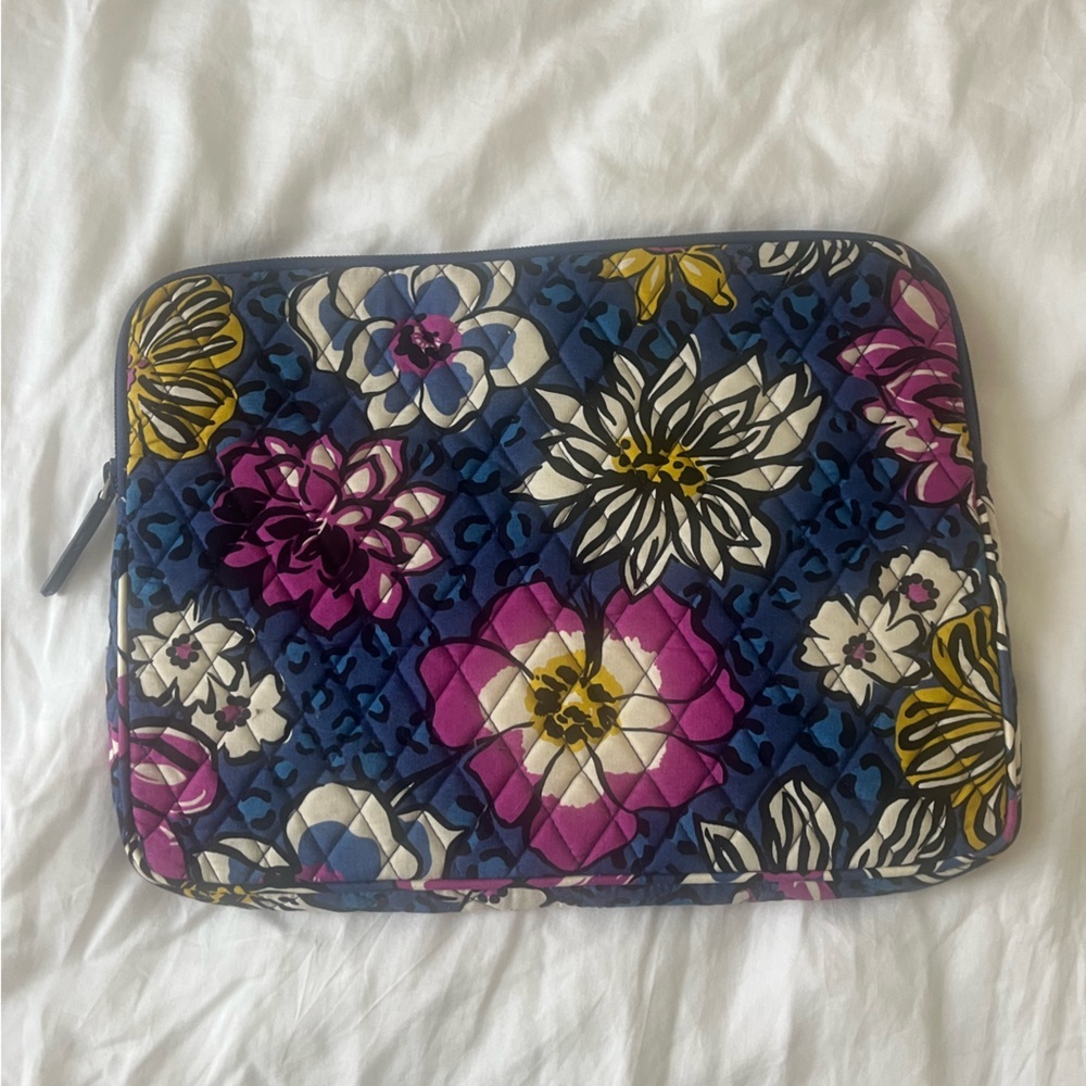 Vera Bradley Floral Laptop Quilted Cushion Sleeve Bag Y2K